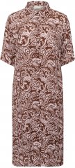 Kaffe Curve Thina Ami Shirt Dress Henna Brown